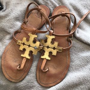 Gold Tory Burch Sandals